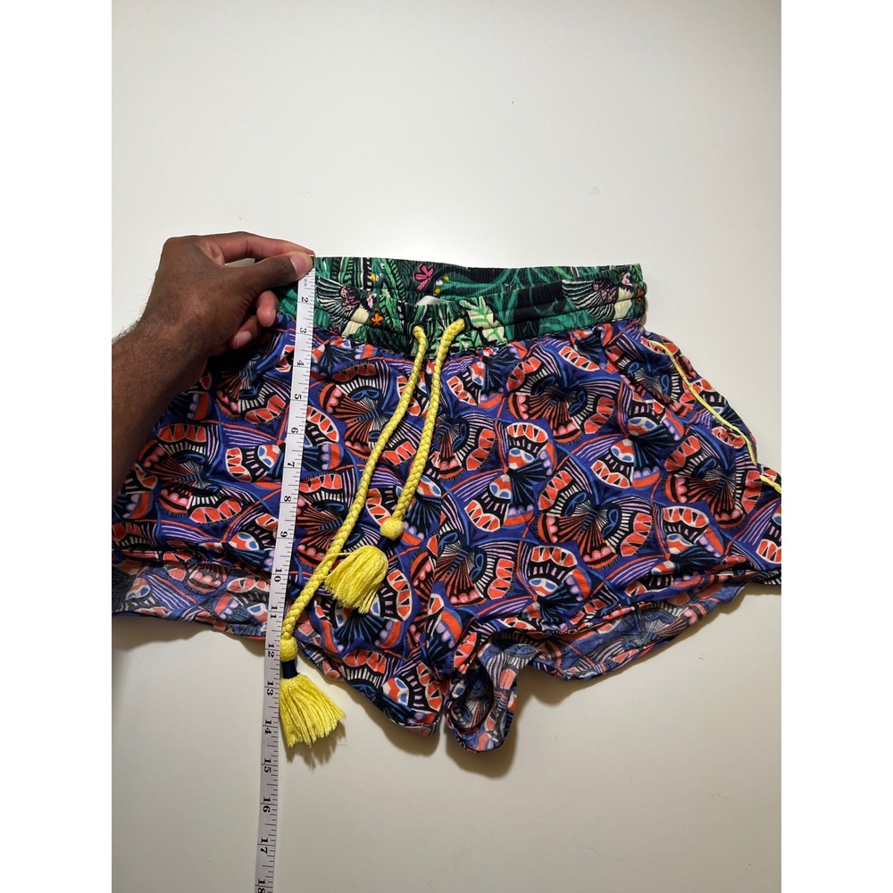 Anthropologie Womens Shorts Multicolor XXS Sasha Volnova Butterfly Print Elastic - Picture 4 of 5